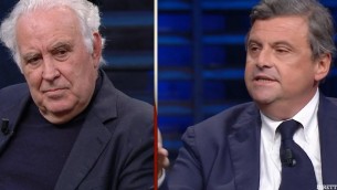 "Sei come Berlusconi", scintille Santoro-Calenda in tv