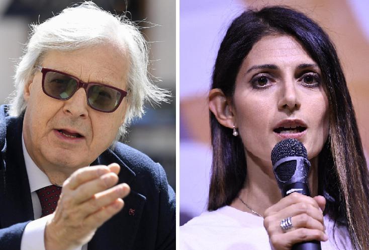 Sgarbi condannato per diffamazione contro l'ex sindaca di Roma Raggi