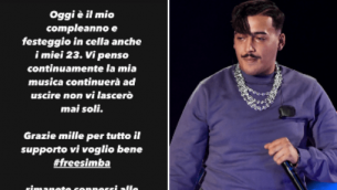 Simba La Rue compie 23 anni, il messaggio dal carcere: "Festeggio in cella"
