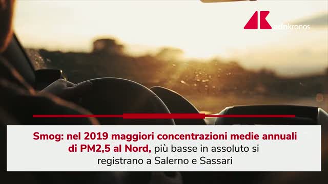 Smog, nel 2019 maggiori concentrazioni medie annuali di PM2,5 al Nord