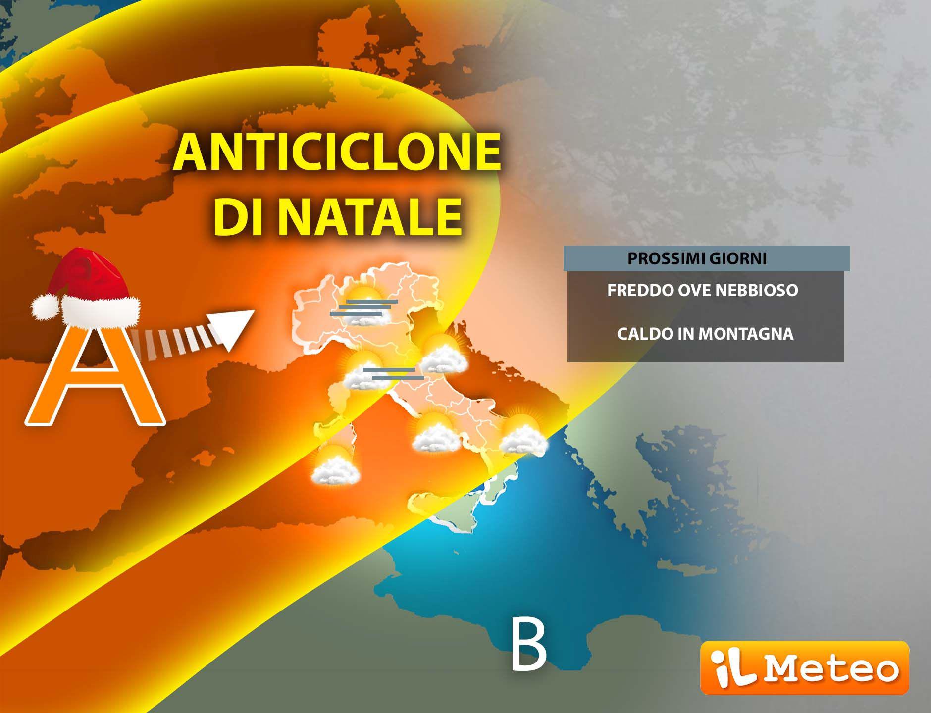 Sole, caldo e temperature sopra la media: arriva il super anticiclone di Natale