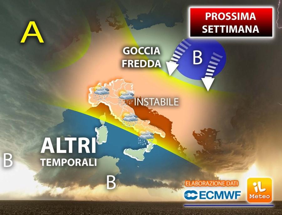 Sole, piogge e temporali: tempo instabile, uno sguardo fino al ponte del 2 giugno