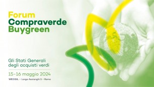Sostenibilità, il 15-16 maggio a Roma il Forum Compraverde