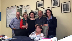 Lo staff del Registro tumori dell'Asp di Catanzaro