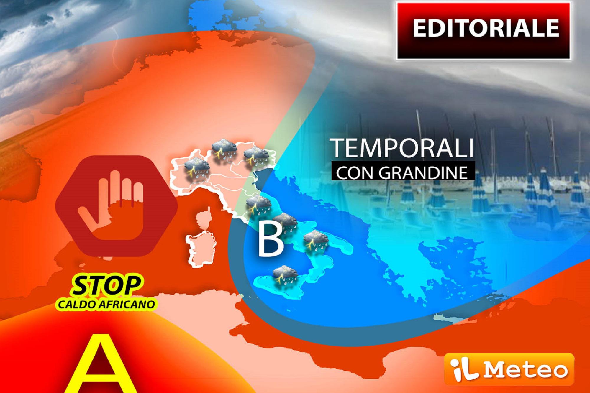 Stop al caldo africano, temporali almeno fino a Ferragosto: le previsioni