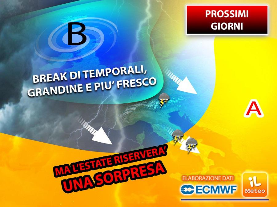 Stop al caldo anche al Sud, ma nel weekend cambia tutto