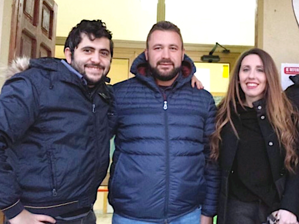 Carlo Sacco, Salvatore Aiello ed Emanuela Talarico