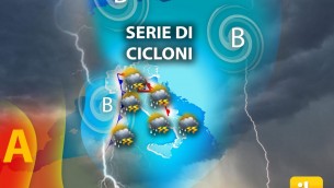 Tanta pioggia nel weekend, poi ciclone con vento e nubifragi