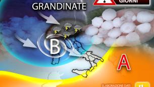 Temporali, grandine e stop al caldo sull'Italia: che tempo farà