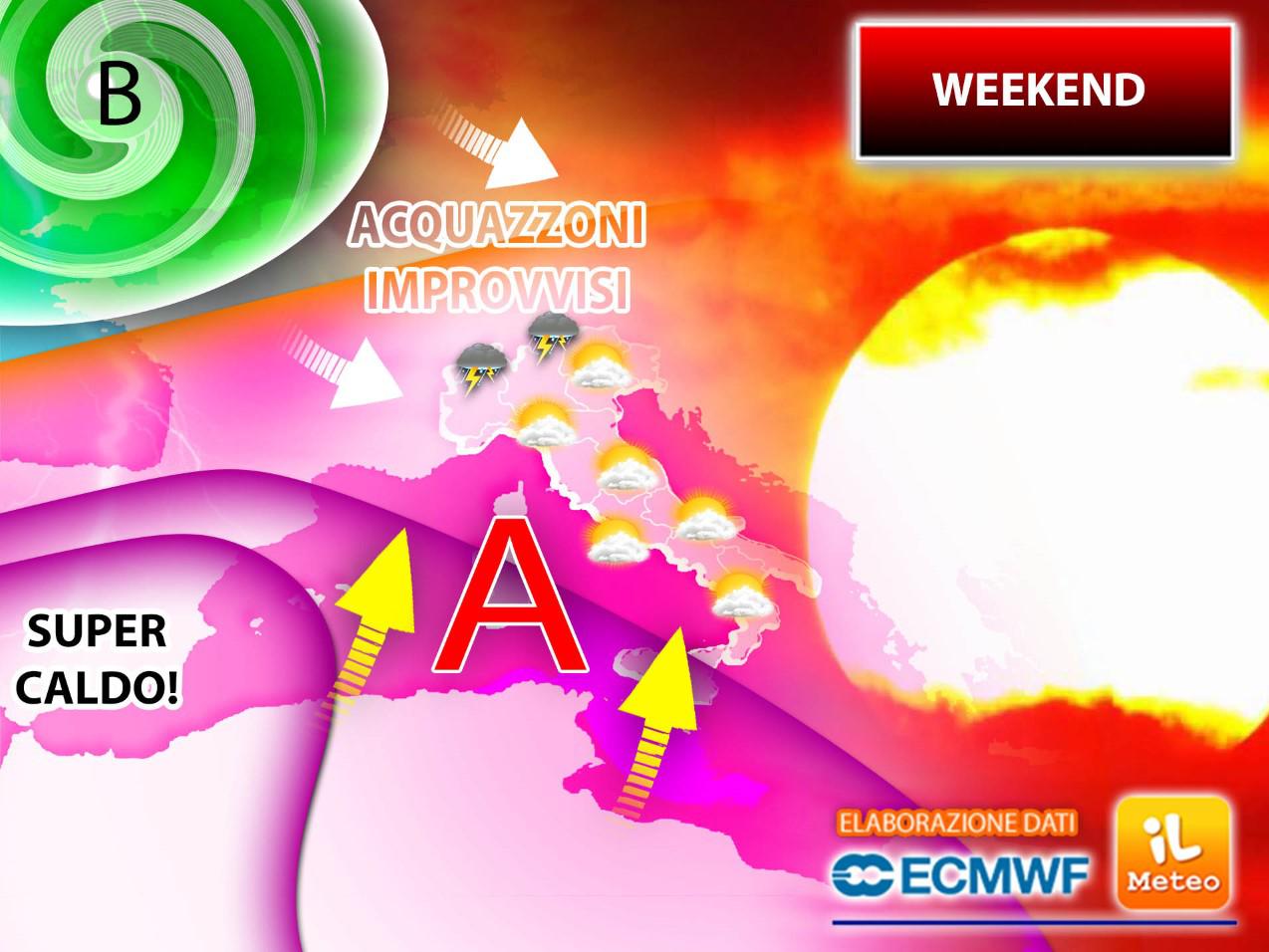 Temporali sull'Italia, poi sole nel weekend 10-11 luglio: il meteo