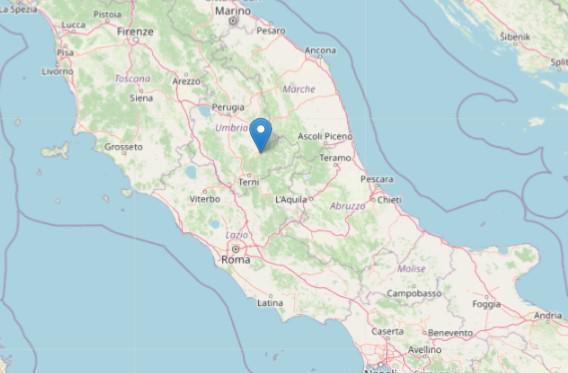 Terremoto in provincia di Perugia, la scossa di magnitudo 3