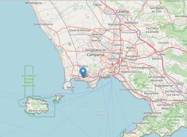 Terremoto oggi a Napoli, scossa di magnitudo 3