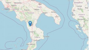 Terremoto oggi in Calabria, scossa magnitudo 3