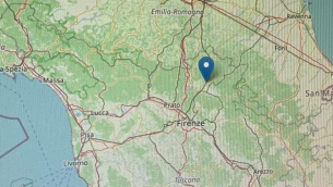 Terremoto oggi in provincia Firenze, la scossa di magnitudo 3