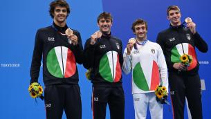 Tokyo 2020, nuoto: Italia bronzo nella 4x100 mista maschile