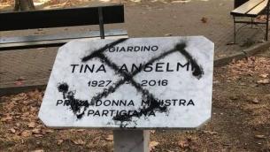 Torino, imbrattata con una svastica la lapide di Tina Anselmi