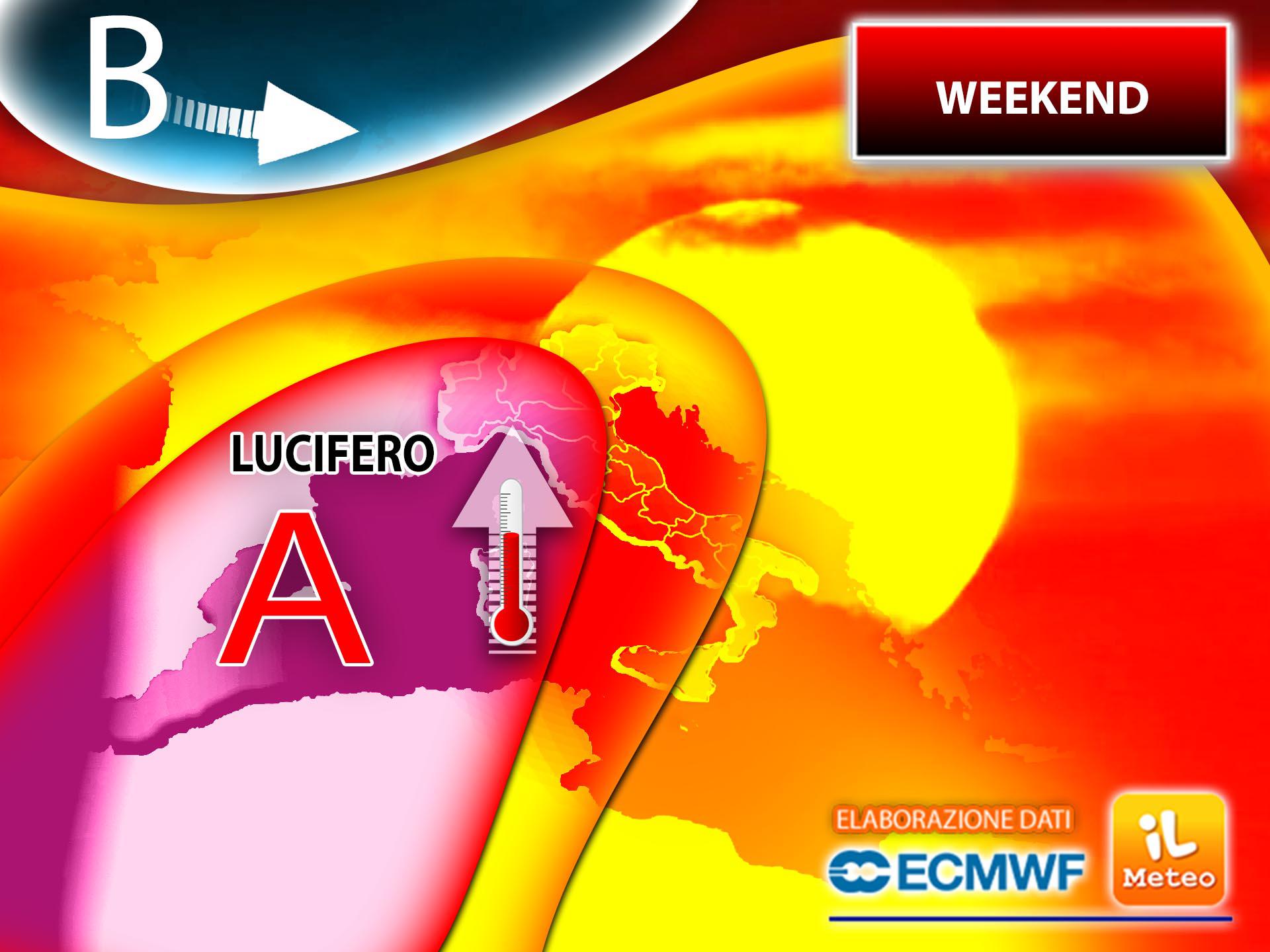 Torna Lucifero, dal weekend di nuovo tanto caldo su tutta l'Italia