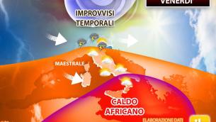Tra afa e temporali, Italia divisa: meteo fino a venerdì 6 agosto