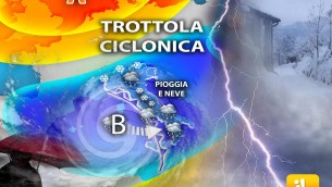 Trottola ciclonica sull'Italia, maltempo fino al weekend: ecco dove, le previsioni