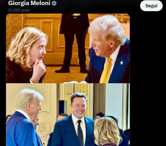 Trump: "Con Meloni grande incontro, è piena di energia"