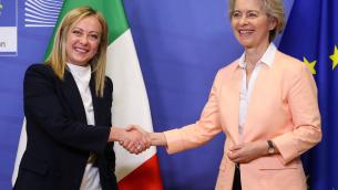Ue, von der Leyen a Meloni: "Tua visita a Bruxelles segnale forte"