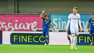 Verona-Bologna 2-1, doppietta Verdi e Spezia agganciato