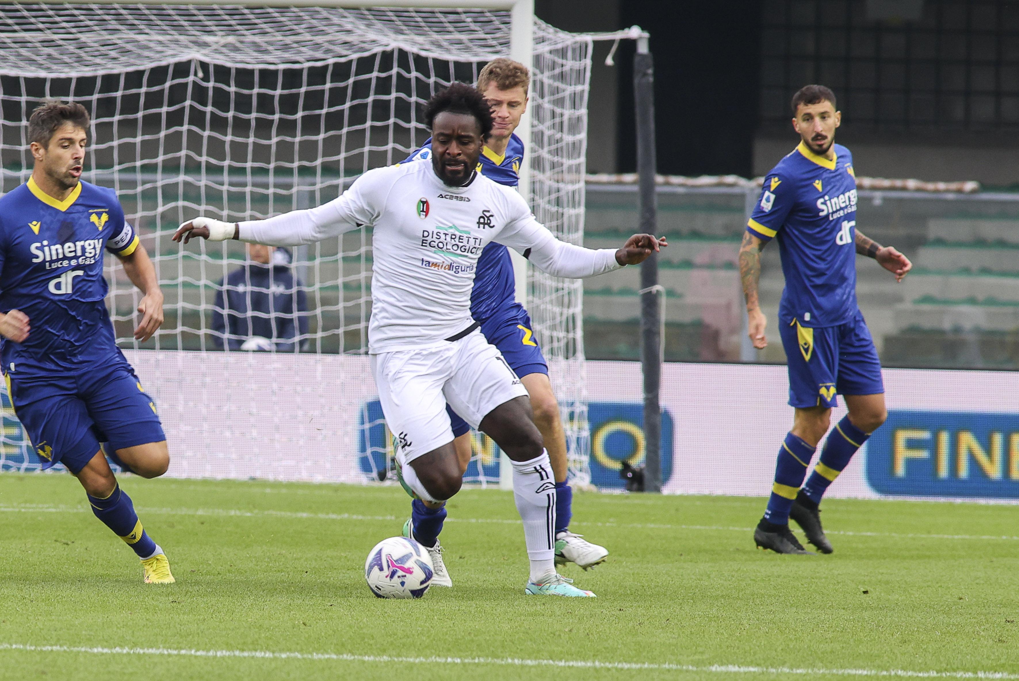Verona-Spezia 1-2, doppietta di Nzola decide il match