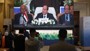 Vertice Egitto, Al Sisi: "Israele e Palestina, applicare soluzione due Stati"