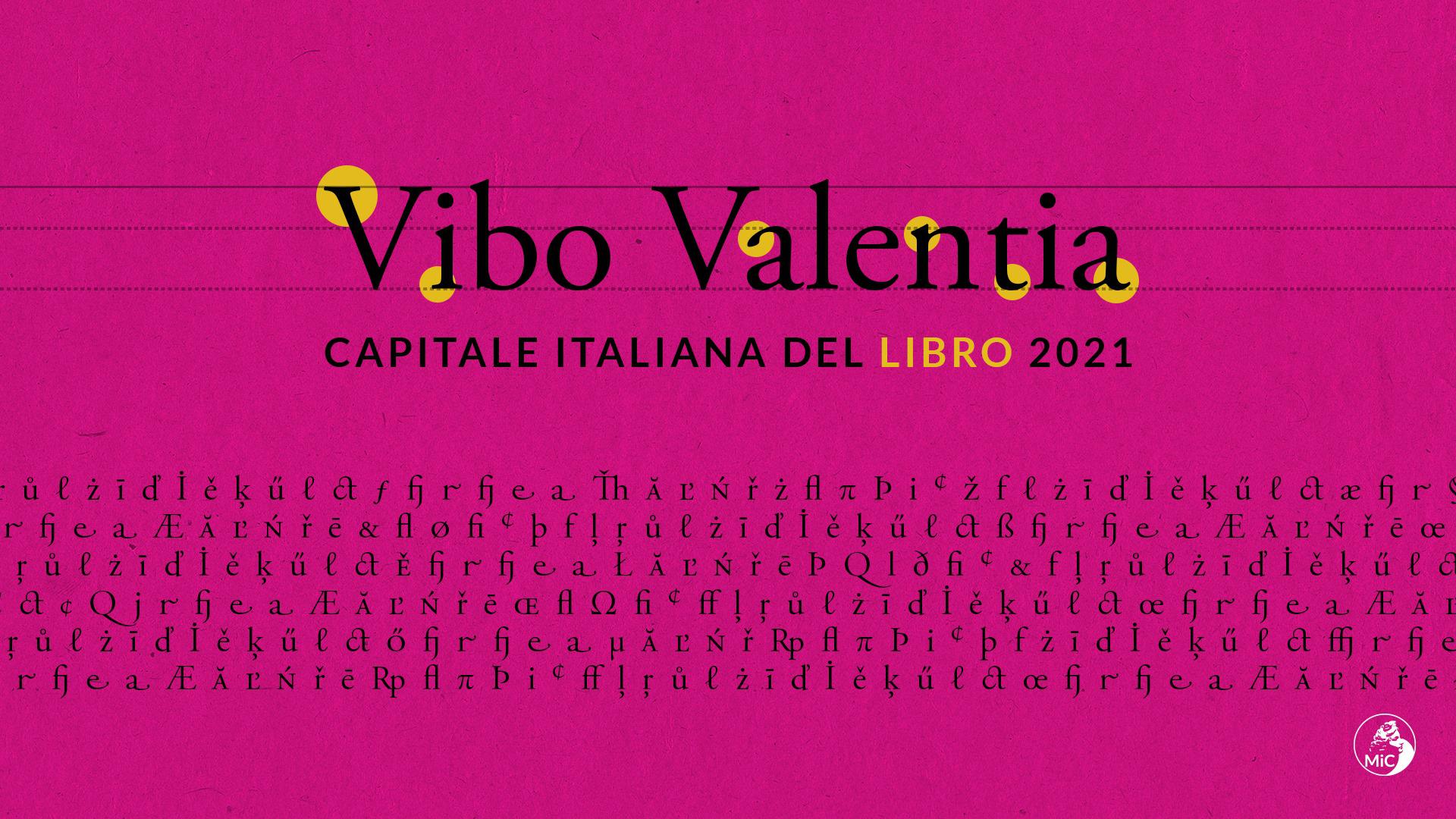 Vibo Valentia Capitale italiana del libro 2021