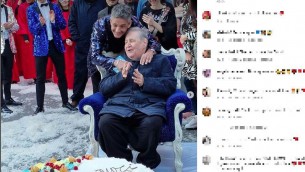 Vincenzo Mollica festeggia i 70 anni con Fiorello, trono e torta in Via Asiago