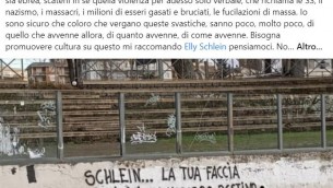 Viterbo, svastica e scritta contro Elly Schlein