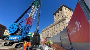 Webuild, entra in funzione idrofresa per scavo stazione museo metro C piazza Venezia