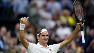Wimbledon, Federer batte Sonego in 3 set