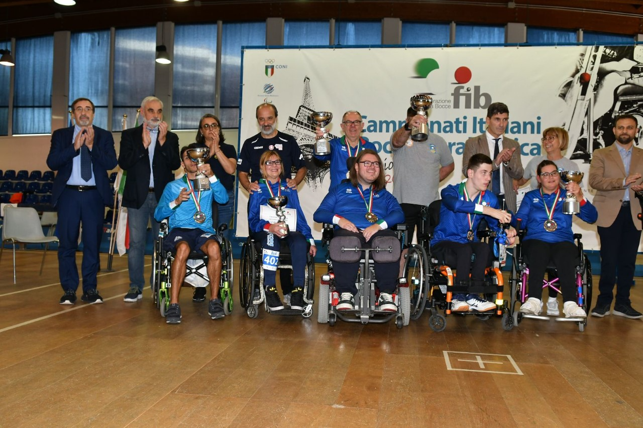 Zanella, Targa, Garavaglia e Busettini sono i campioni d'Italia 2022 di boccia paralimpica