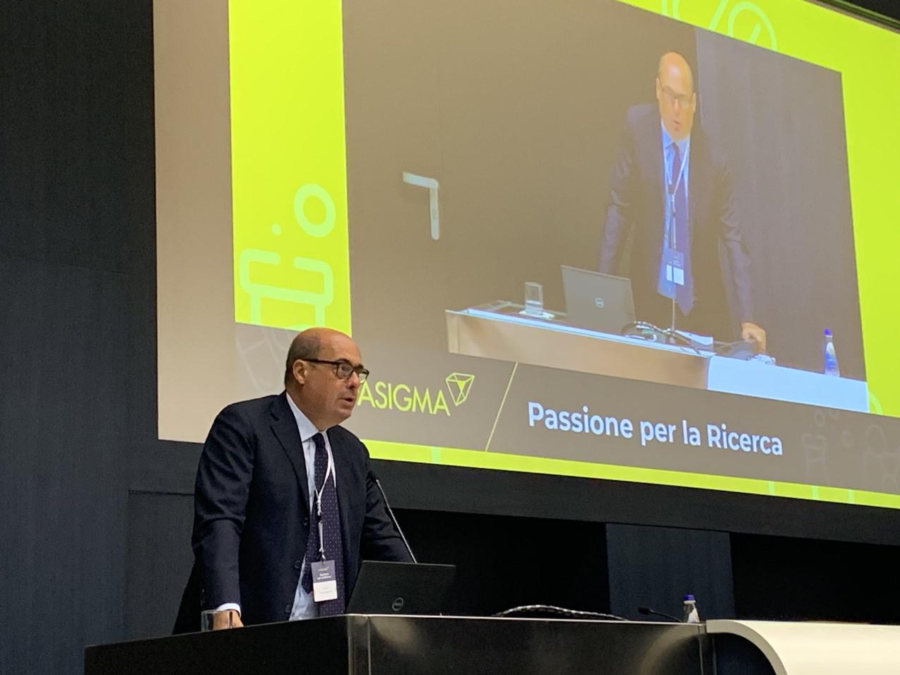 Zingaretti: "Nuovo sito Alfasigma esempio di passione e tradizione"